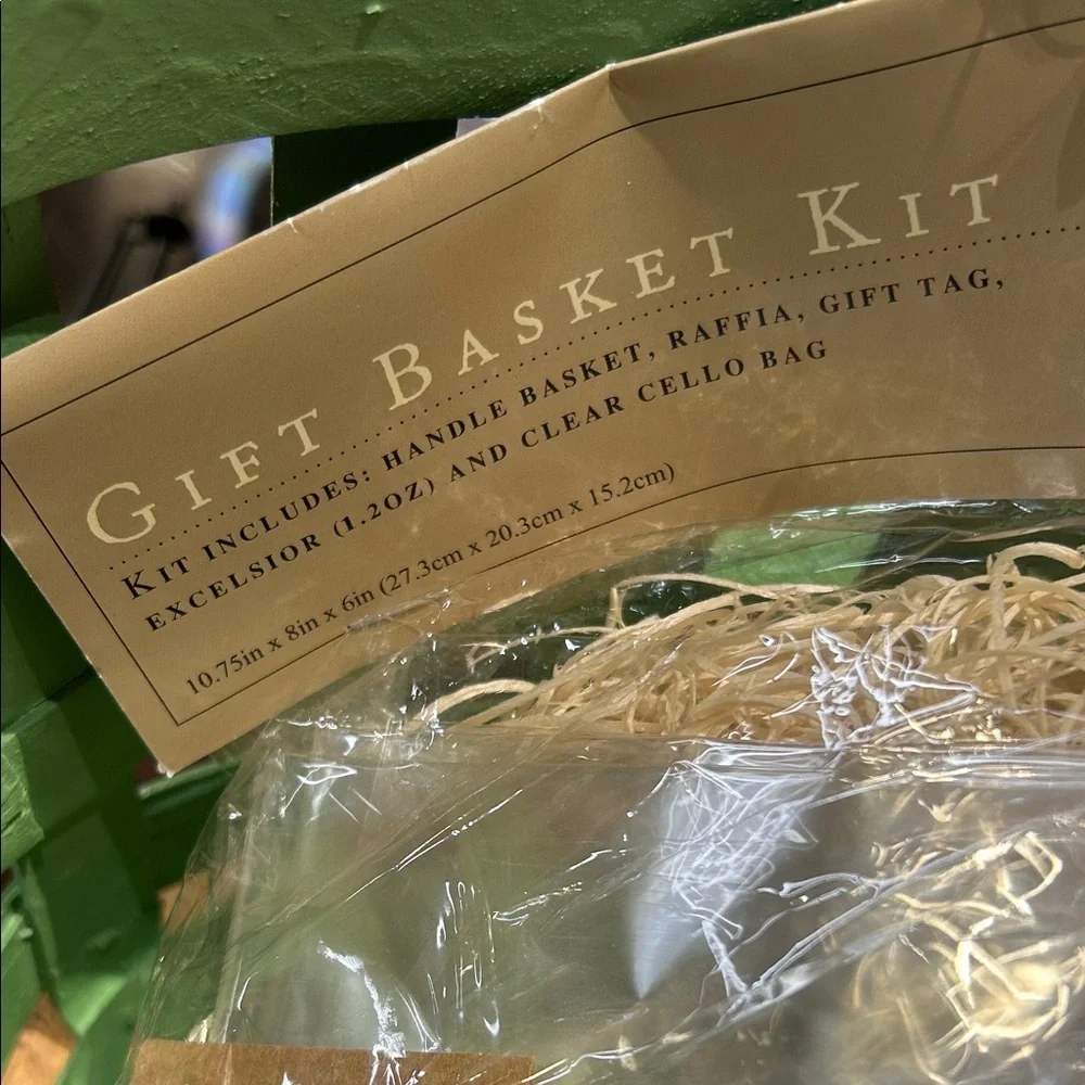 World Market Gift Basket Kit with Raffia and Tag & Two Ceramic Avocado Mugs NWT - Picture 5 of 6